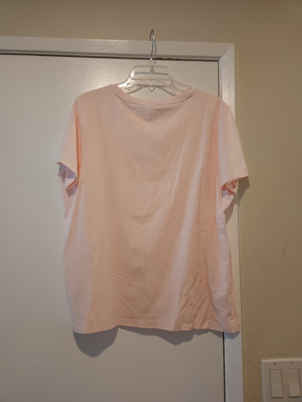 Tommy Hilfiger Light Pink Logo Crew Tee - Picture 3 of 4